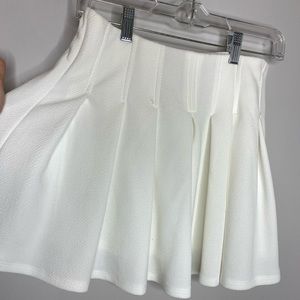 White Pleated Skirt